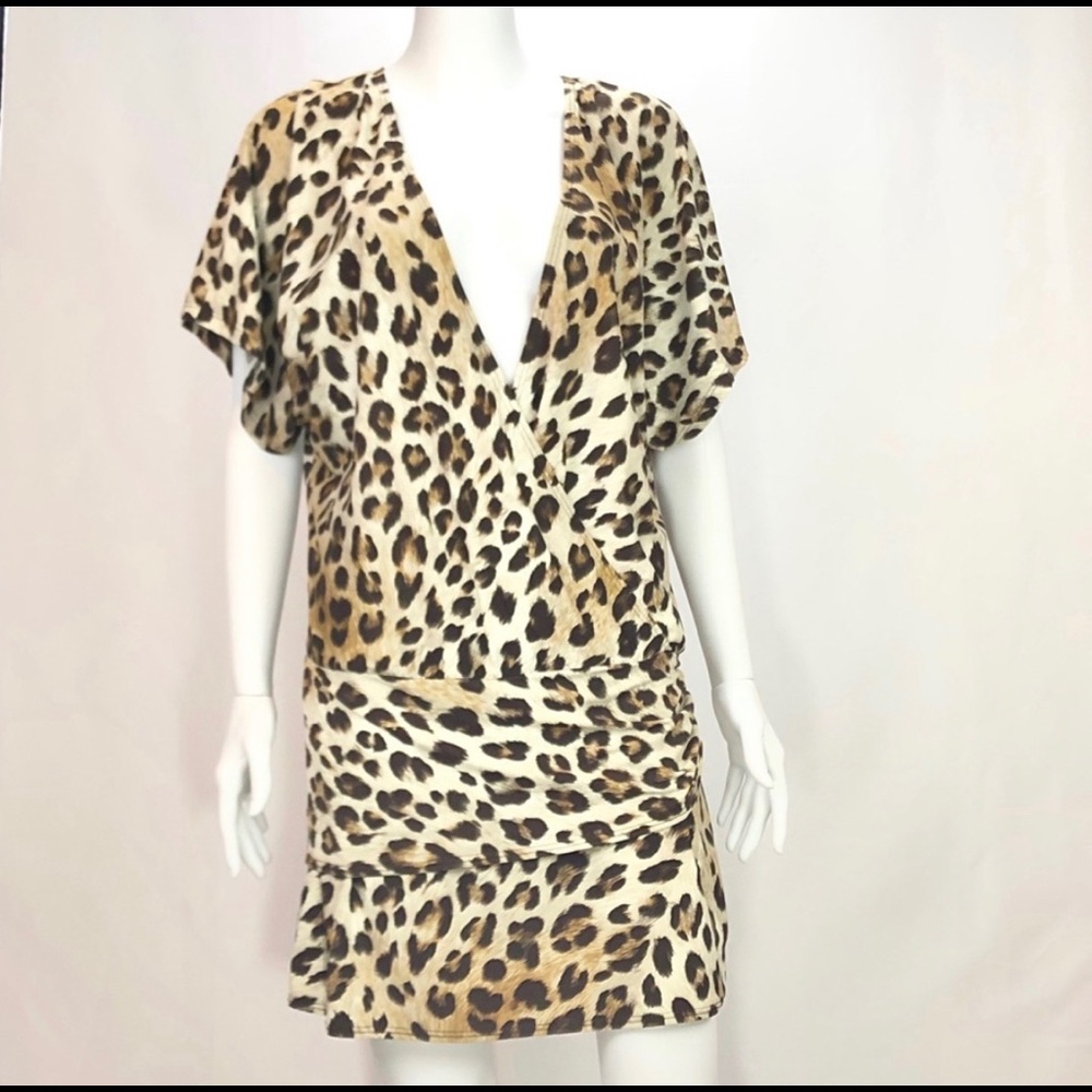 Vince Camuto Leopard Swimsuit Coverup SzM